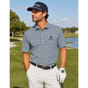 Cutter & Buck Paisley Wells Fargo Championship polo Golf shirt men’s XL Helena